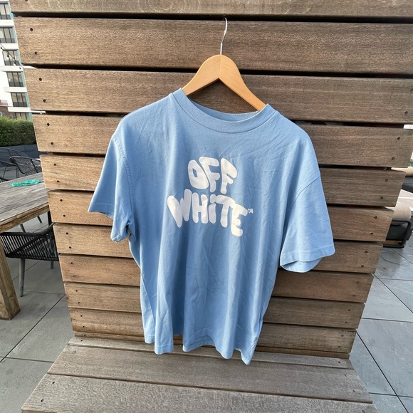 Off-White Tops - Off White 70s Type Logo Tee | Size M